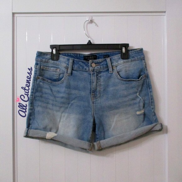 Lucky Brand Ripped Denim Jean Shorts - Picture 1 of 9